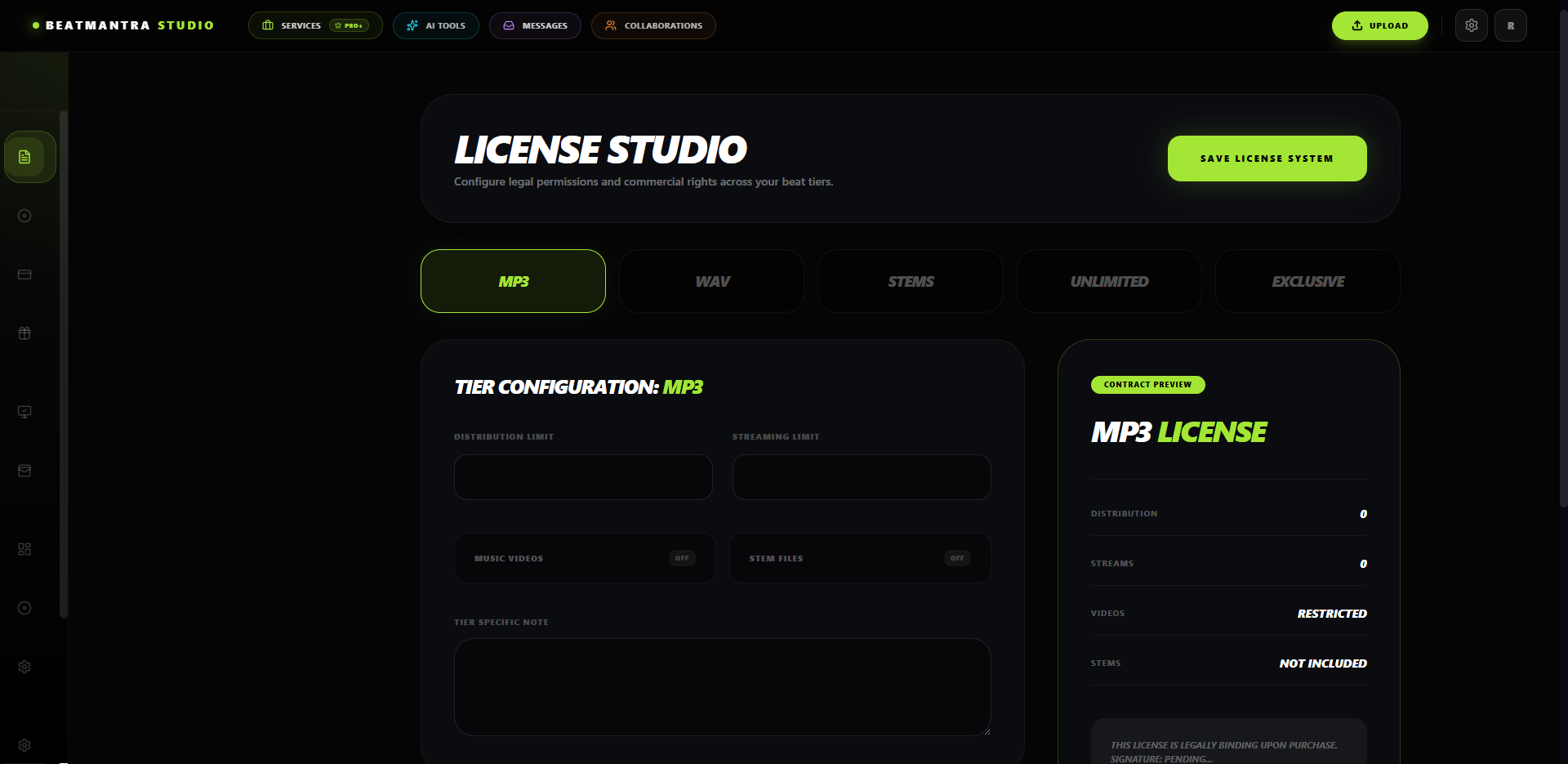 License Preview